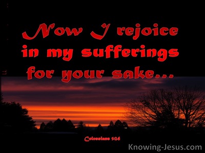 Colossians 1:24 Rejoice in Suffering (red)